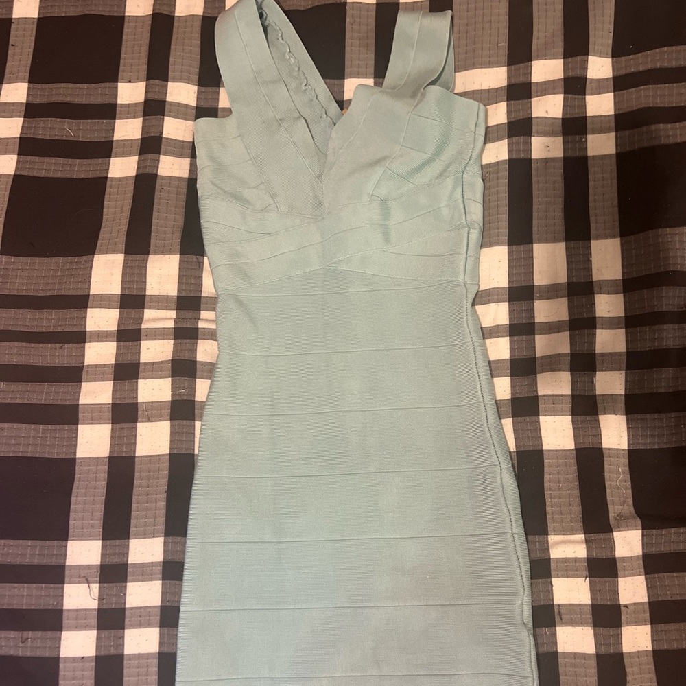 baby blue bebe bandage dress 🦋